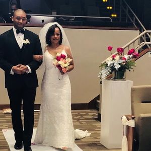 Wedding gown, newly purchased, color Ivory